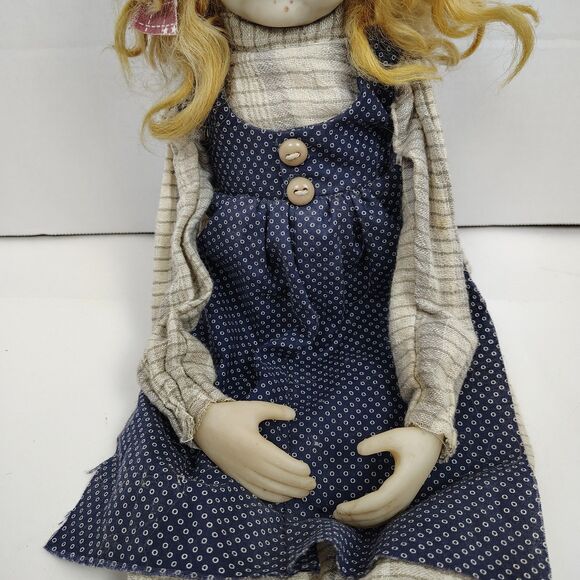 OOAK 1999 “Mary Sunshine” by Dianne Adam – Signed Handmade Folk Art Doll 22" - Picture 7 of 14